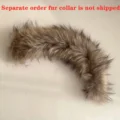Cuello de piel de mapache