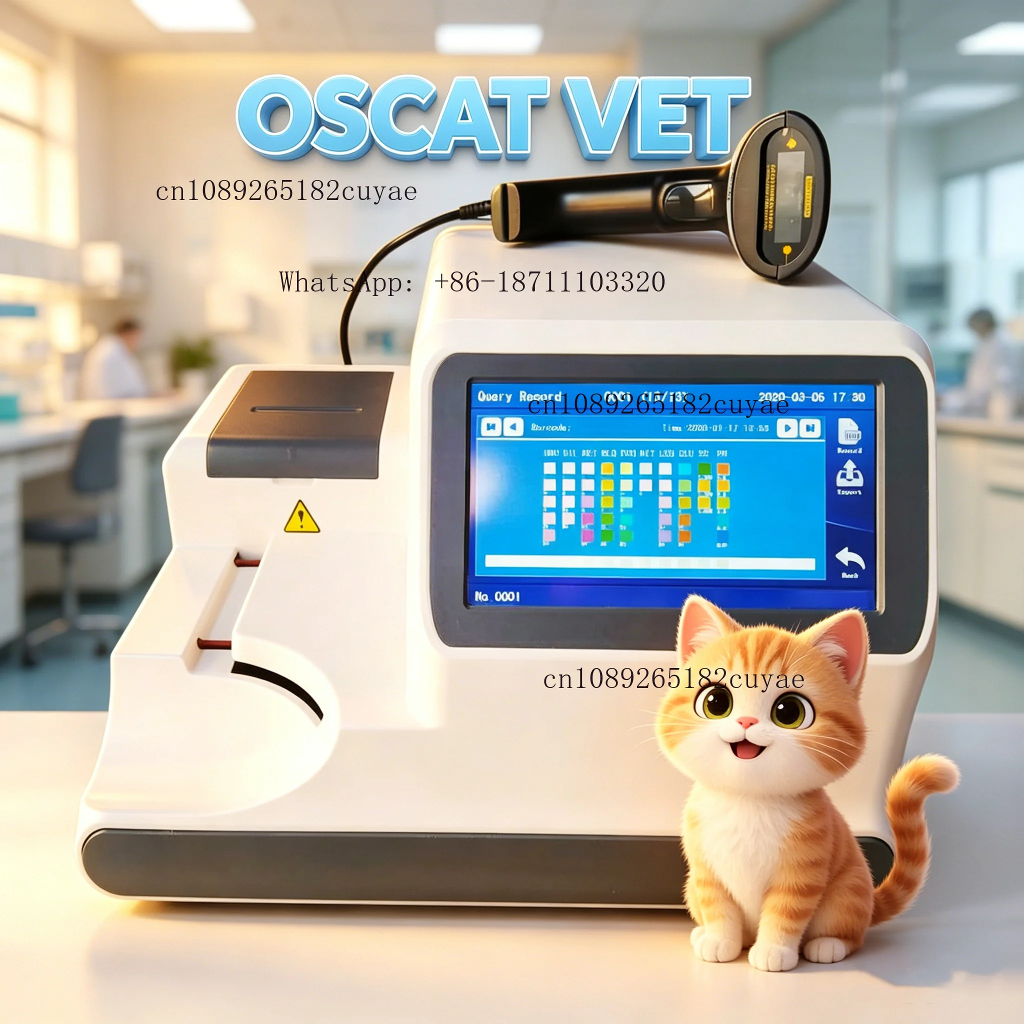 OSCAT Pet Medical Equipment Automatic Urine Tester for Veterinary Clinic 14 Test Items High Accuracy Fast Results EU Warehouse