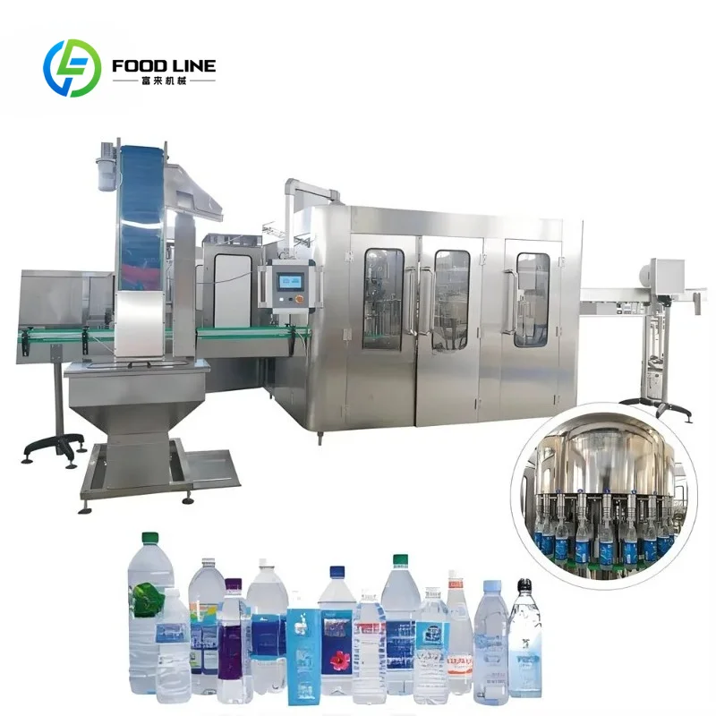 Customized Full Automatic Liquid Purified Drinking Water Machine Mineral Water Pure Water Washing Filling Capping 3 in 1 Machine
