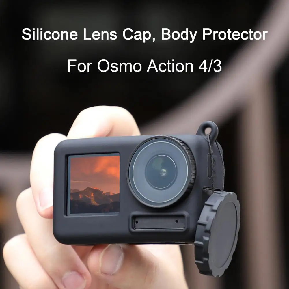 Dust proof Camera Lens Protector Lens Guards for Camera for Osmo Action 4/3 Camera Lens Silicone Covers