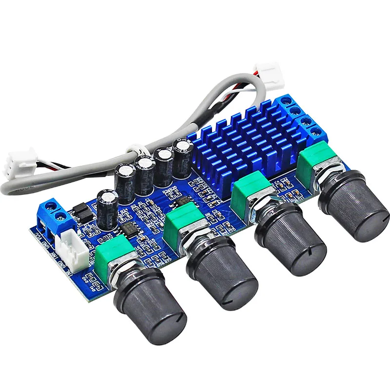 DualChannel Digital Amplifier Board 2*80W Treble Bass Adjust for DIY Speaker Amp Module DC12-24V