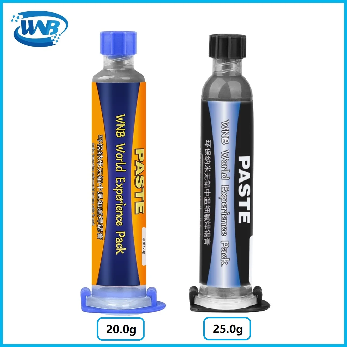 WNB Tin Solder Paste 183℃ Melting Point Lead-Free Sn64.7Bi35.0Ag0.3 Soldering Flux for LED BGA SMD Chip PCB Circuit Board Repair