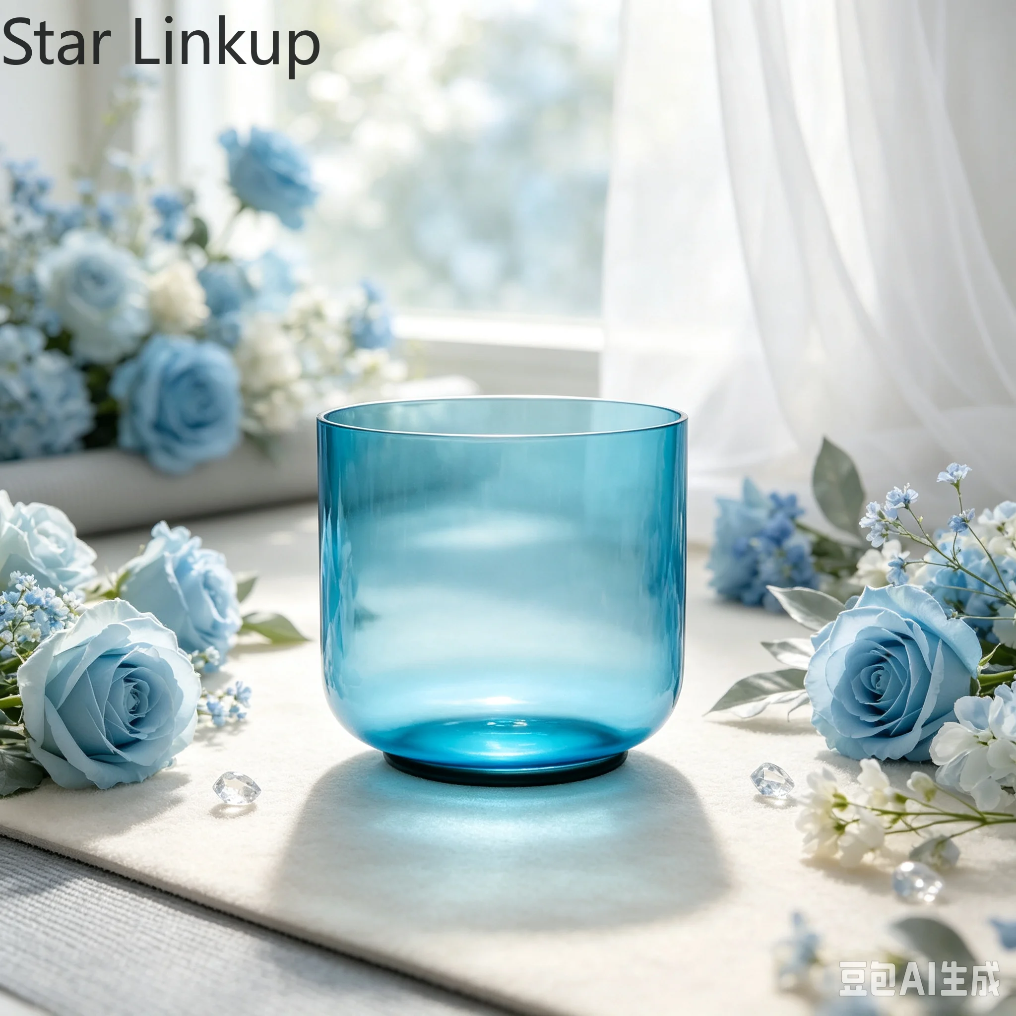 Star Linkup 5.5 Inch Transparent Clear Quartz Chakra Singing Bowl generates soft persistent resonance waves to soothe anxious moods, relieve body stress and assist in alleviating hypertension discomfort.