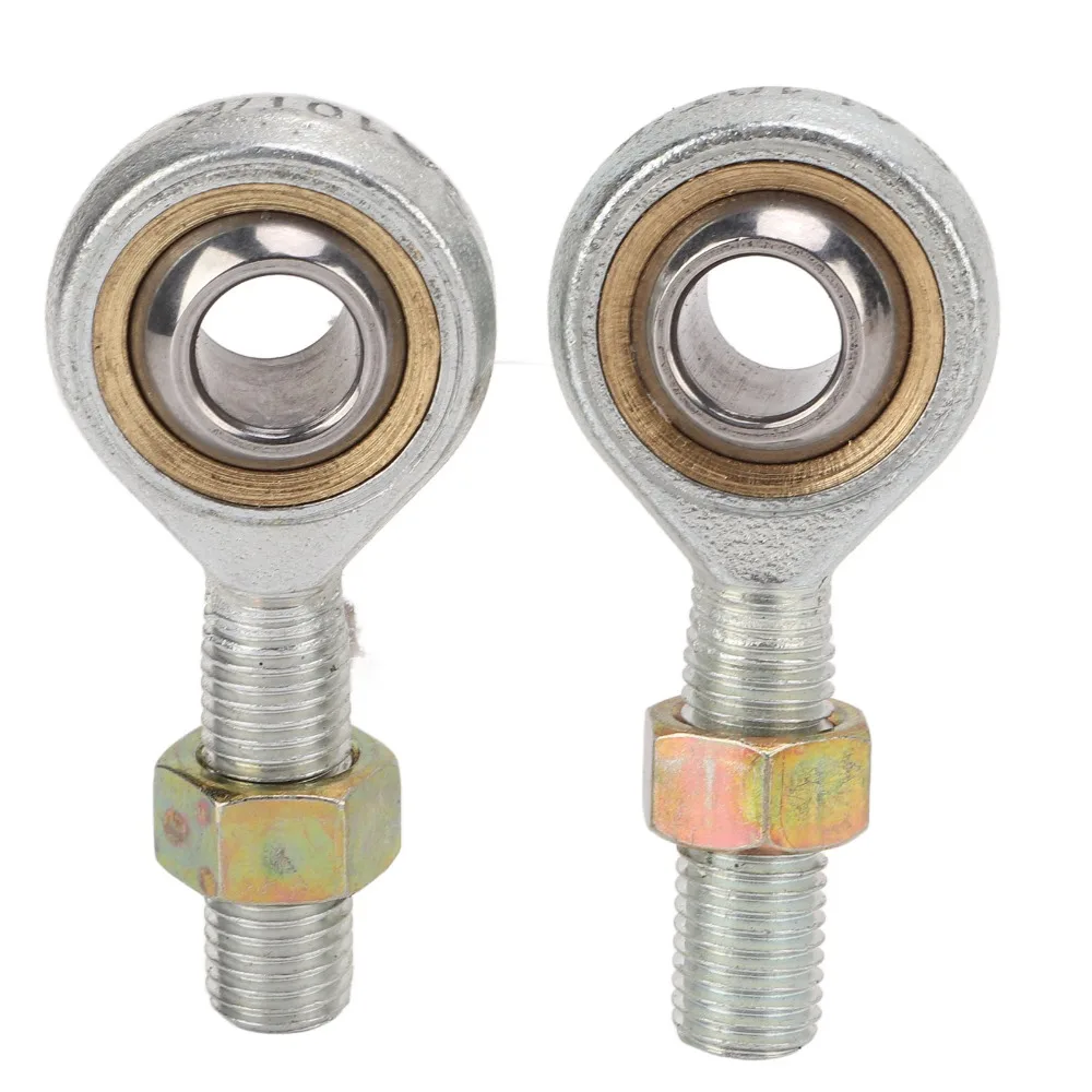 2Pcs Replacement M10 Thread Rod End Joint Bearing Left Right Hand Thread Ball Joint Heim Joint Tie Rod Ball Joint For Go Kart