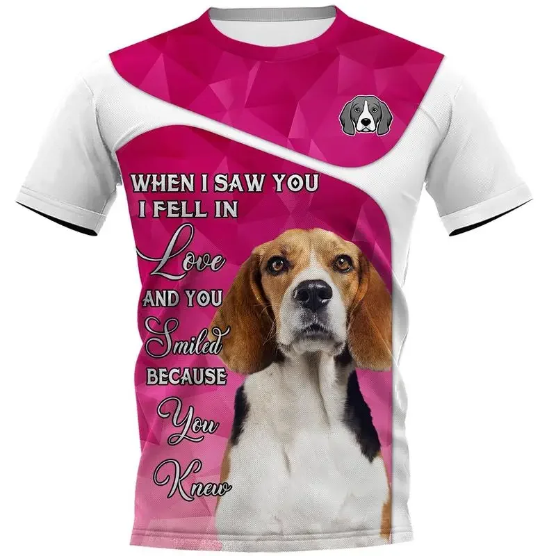 CLOOCL Popular Newest Animals Beagle T-shirt for Men Women 3D Print Casual Fashion Short Sleeve Pullover Drop Shipping