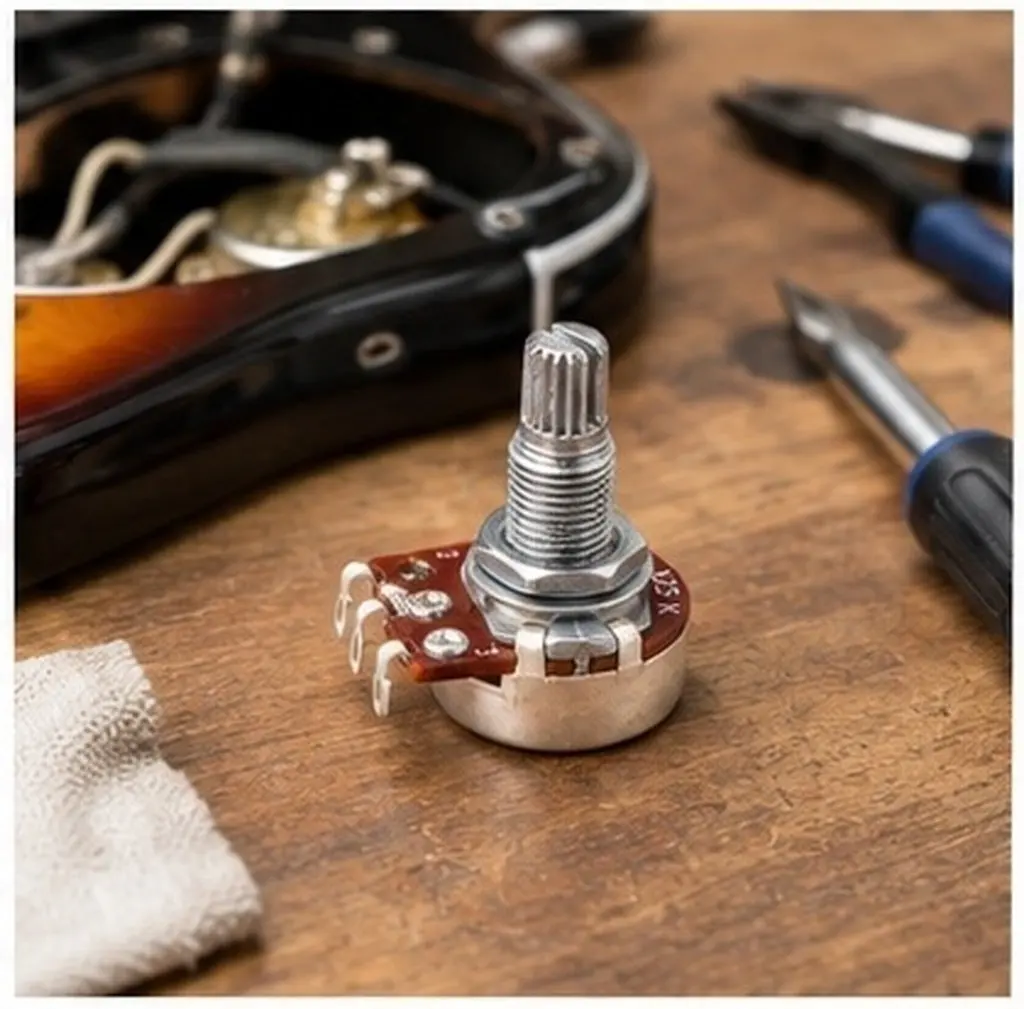 A25k-Ohm Control Pot High Performance Guitar Bass Potentiometers Volume Tone Replacement A25k-Ohm Control Pot Potentiometers
