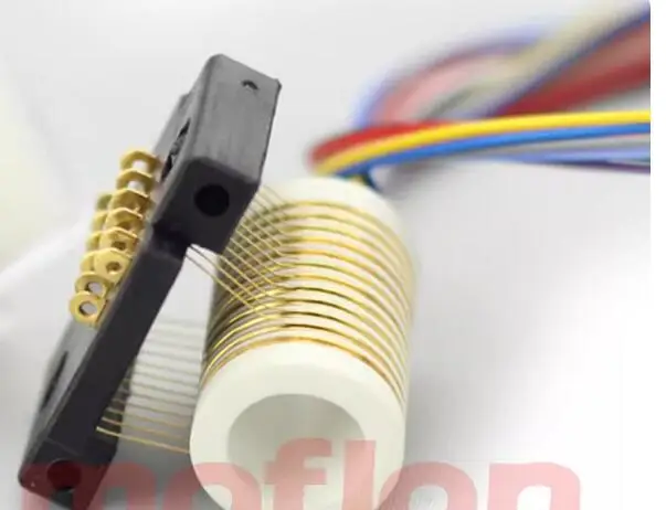 

Split-type conductive slip ring, 12-channel 2A conductive ring, collector ring, compact electric slip ring, split slip ring