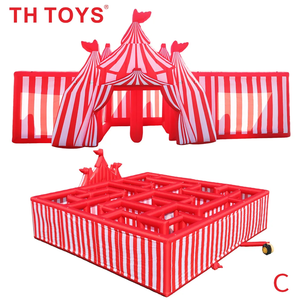 

8x8m inflatable maze circus inflatable haunted house customized inflatable laser tag games Halloween Labyrinth