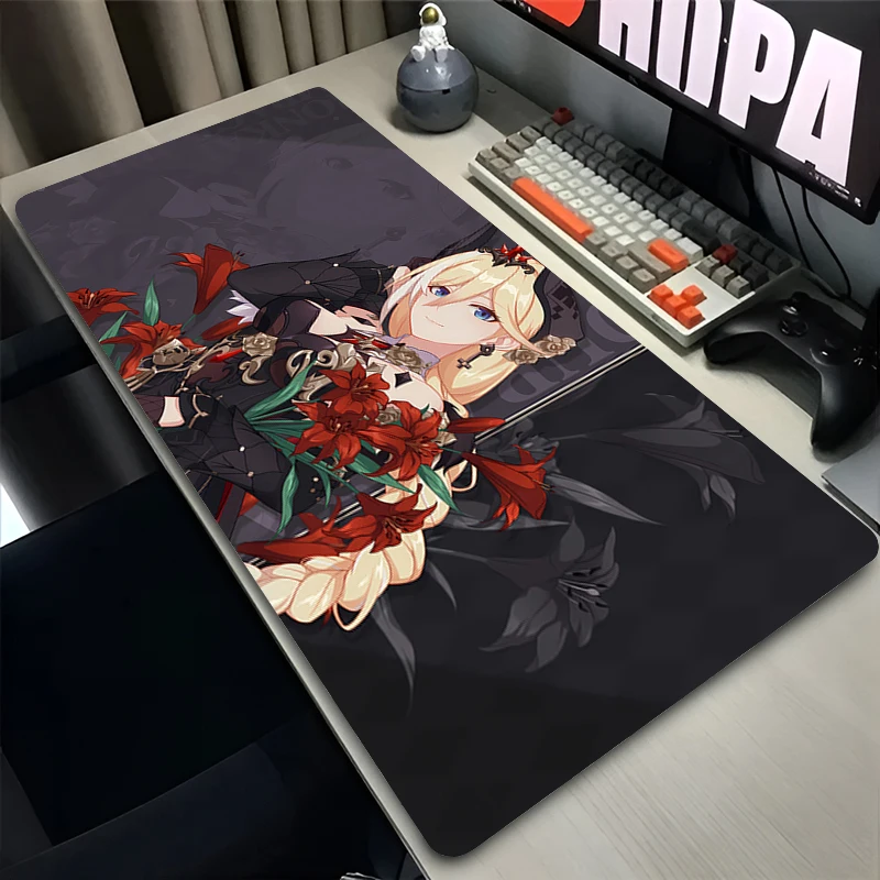 Alfombrilla de ratón antideslizante para oficina, accesorios para juegos de PC, alfombrilla para teclado de Anime h-honkai Impact 3, alfombrilla para ratón con estampado HD, alfombrilla para ratón de escritorio para ordenador portátil