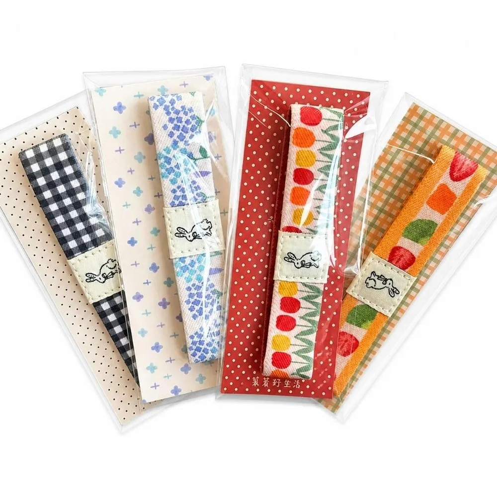 Practical Notebook Elastic Band Polka Dot Checkered Double-Sided Strap Minimalist Keeps Flat Elastic Strap for A6/M5/A7 Journals