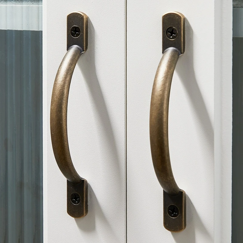 Antiker chinesischer Massivmessinggriff, altmodischer Holztürschubladenknopf, Retro-Knöpfe in antiker Bronzefarbe, kleiner Türgriff – Detail 9