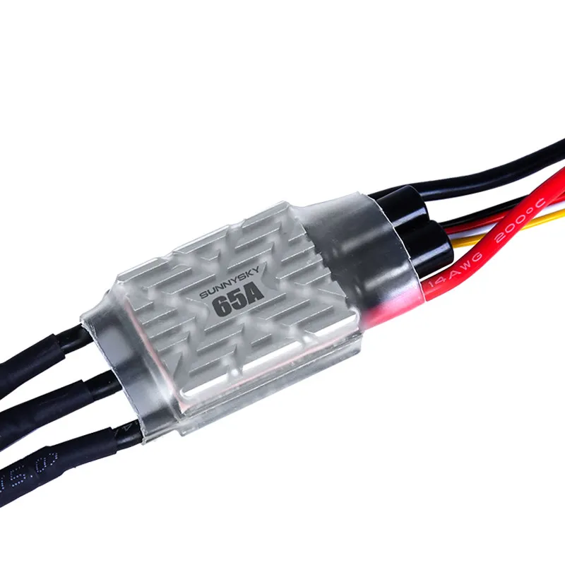 Sunnysky X65A LW RC ESC, 65A Continuous Current Speed Controller for 3‑6S 30‑40E Airplane & RC Helicopter