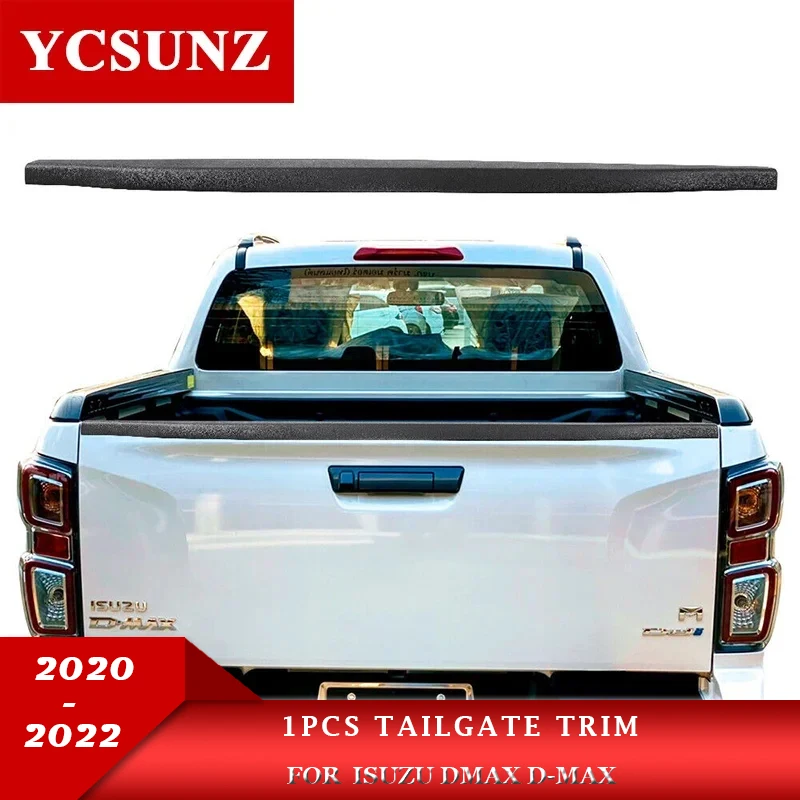 1pcs Rail Guard Abs Over Load Bed Liner For Isuzu Dmax 2020 2021 2022 Tail Gate Trim Double Cabin Car Accessories