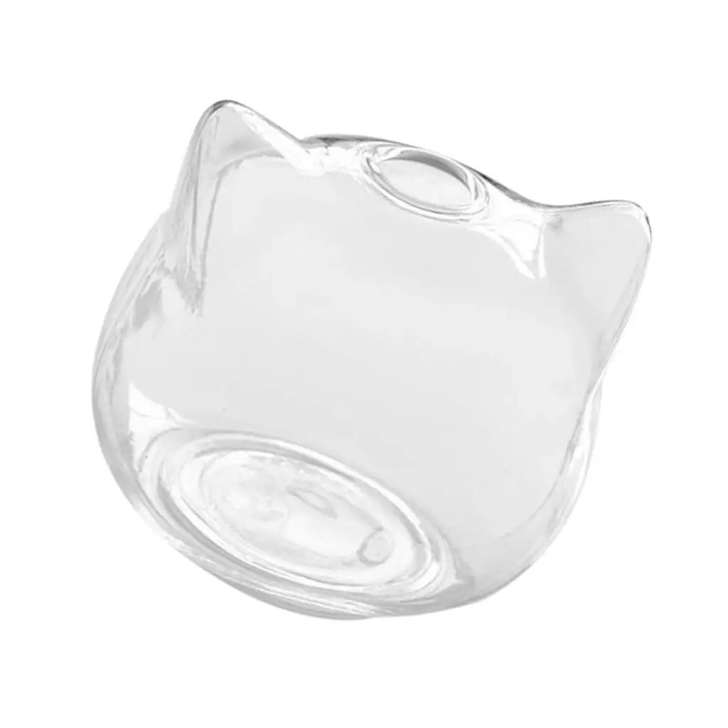 Transparent Cat Shape Glass Hydroponic Vase Decorative Terrarium Flower Pot for Succulent Plant Living Room Centerpiece