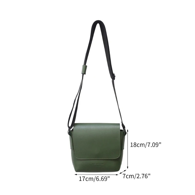 Fashion Soft PU Leather Shoulder Bags for Women Men Flap Crossbody Bag Sling Bag E74B