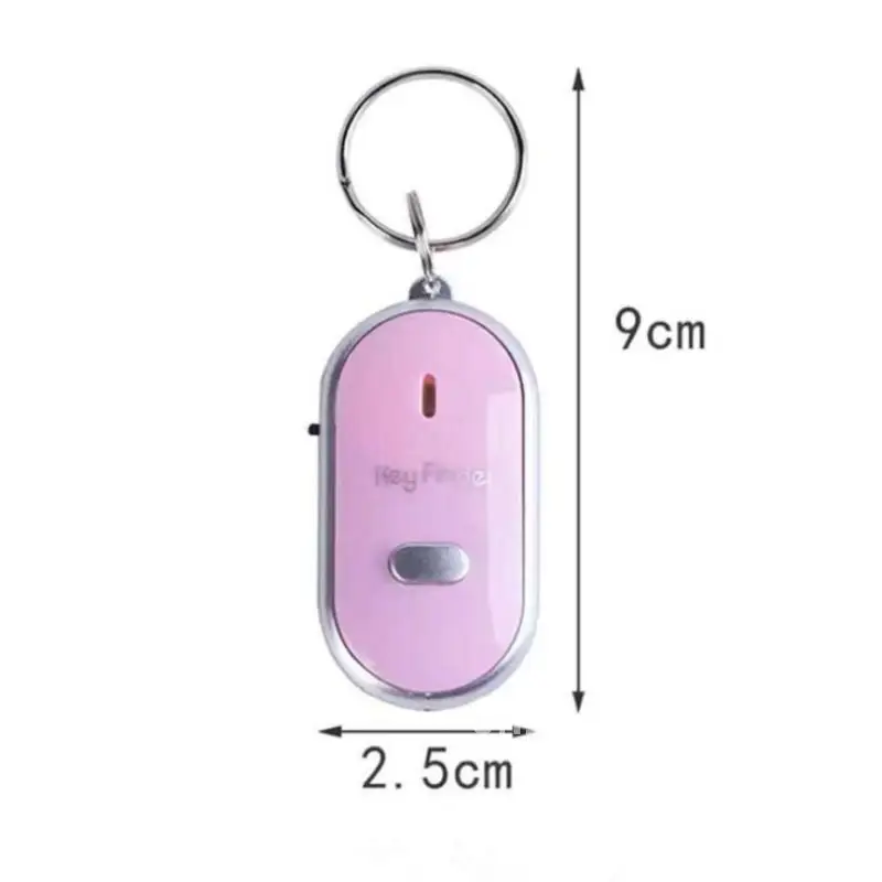 2023 New Product Cross-Border Led Light High Quality Multi-Color Convenient Key Anti-Lost Device Whistle Key Finder