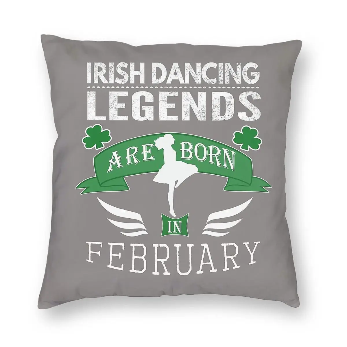 Irish Dancing Legends February Pillowcase Polyester Linen Velvet Printed Decorative Throw Pillow Home Cushion Cover 45x45 - view 5