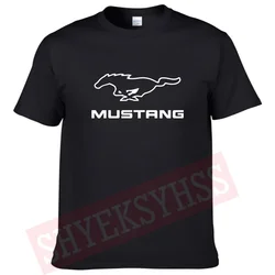 2024 Summer Men's T Shirt Mustang Muscle Car Printed Top Men's TShirt Fashion Short Sleeve Sports Fans T-Shirt