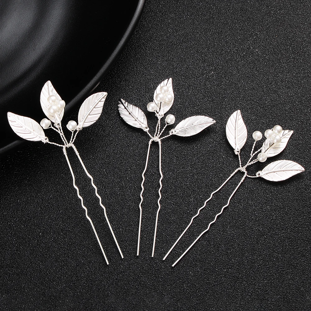 Blumen Perlen Perlen Haarstab Kristall Haar Braut Haarnadeln Zubehör Haarnadeln Perlen Haarschmuck Strass Haarnadeln – Detail 3