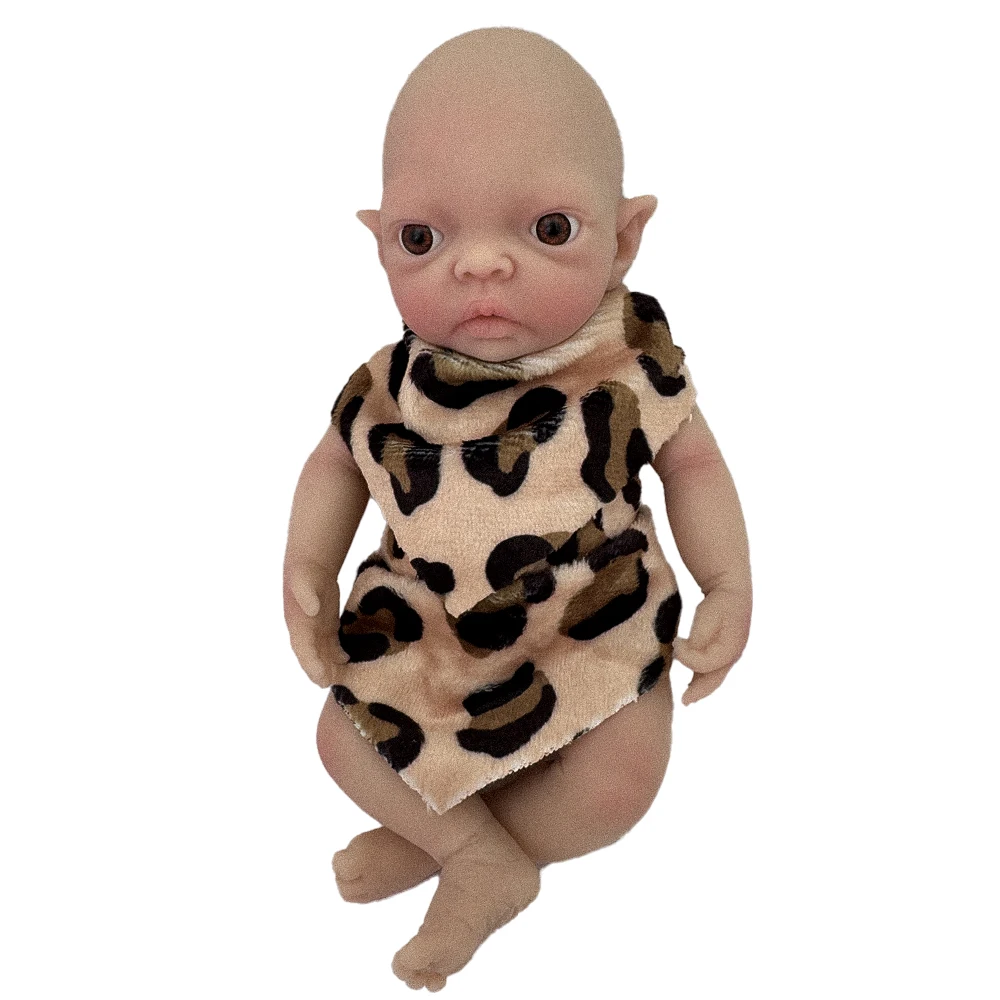 

7-дюймовая микро-кукла Preemie, полностью силиконовая кукла-младенец, Реалистичная мини-кукла-Реборн, сюрприз, Детская антистресс