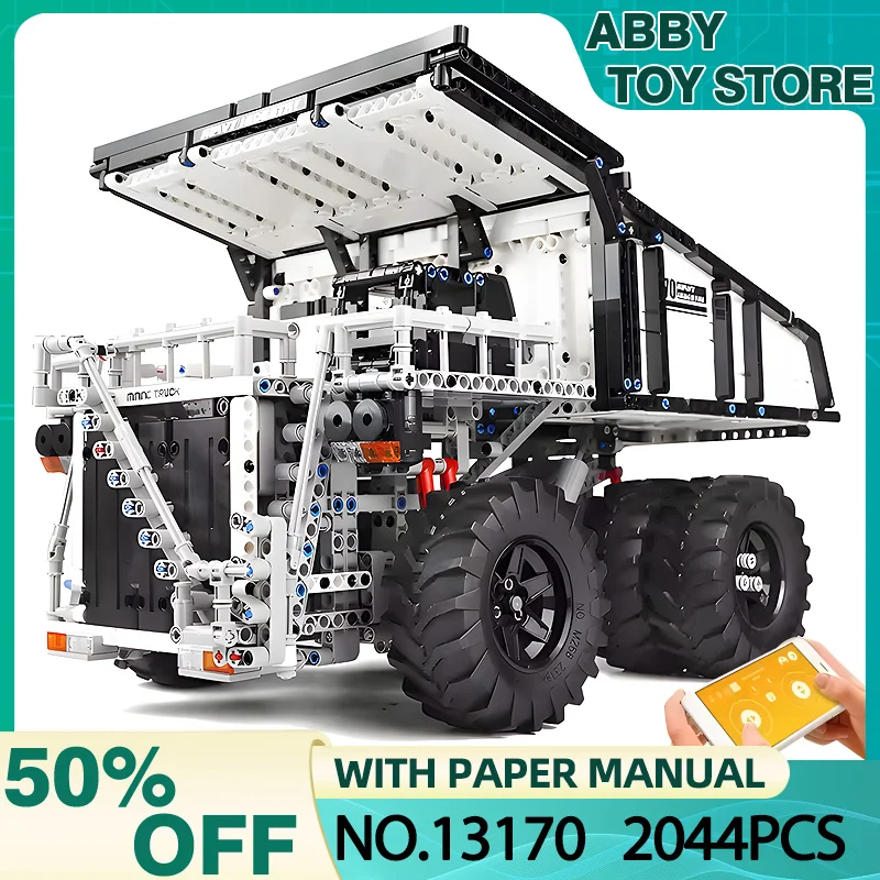 MOLD KING 13170 Технический MOC-29973 Terex T284 Горный экскаватор Самосвал Модель автомобиля DIY Строительные блоки Кирпичи Детские игрушки Подарки