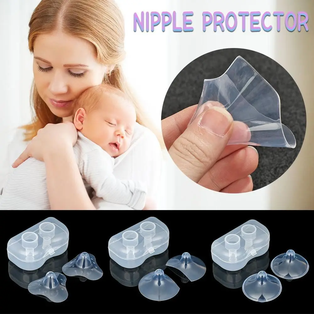 2Box Hot Sale Breastfeeding Baby Supplies Silicone Nipple Shields Protection Cover Nipple Protectors Feeding Mothers