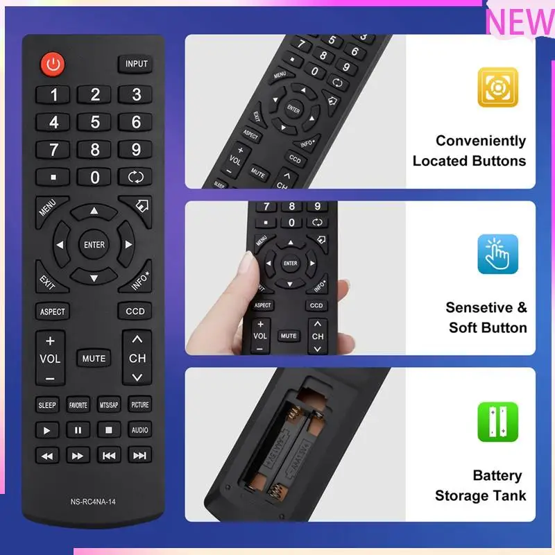 

B27B Universal Replacement Remote Control For Insignia-Tv-Remote, Compatilbe For Insignia LED LCD Tvs Accessories