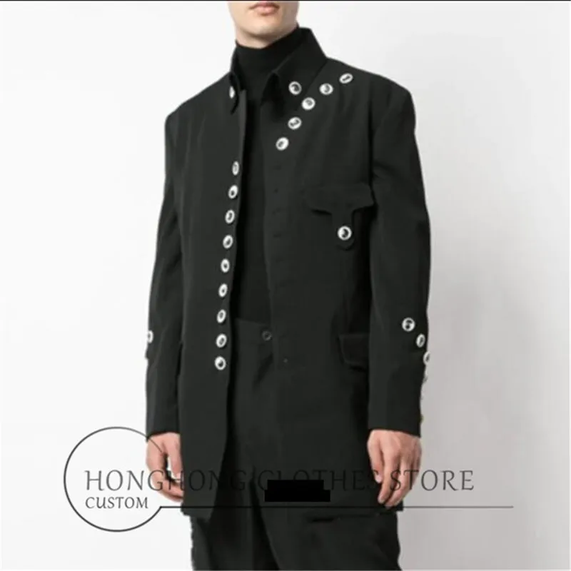 2025 Original design men's spring and autumn slim multi-button suit high quality custom size business casual coat