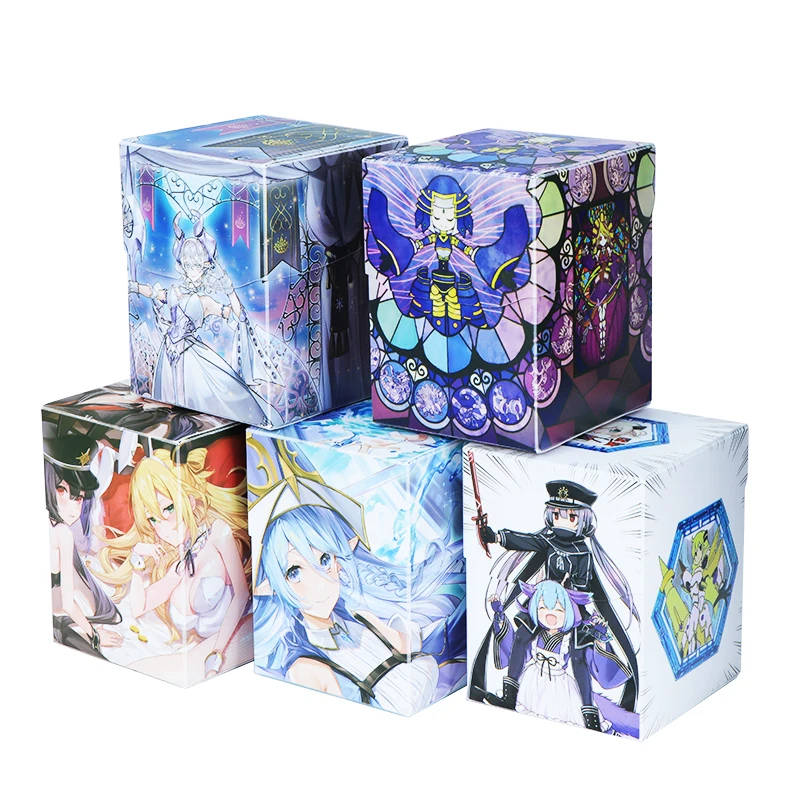 100 Cards Capacity Colorful Deck Box Board Game TCG Cards PP Material Case for Magicalalal The Cards MGT/Pkm/YGO/Gathering Games