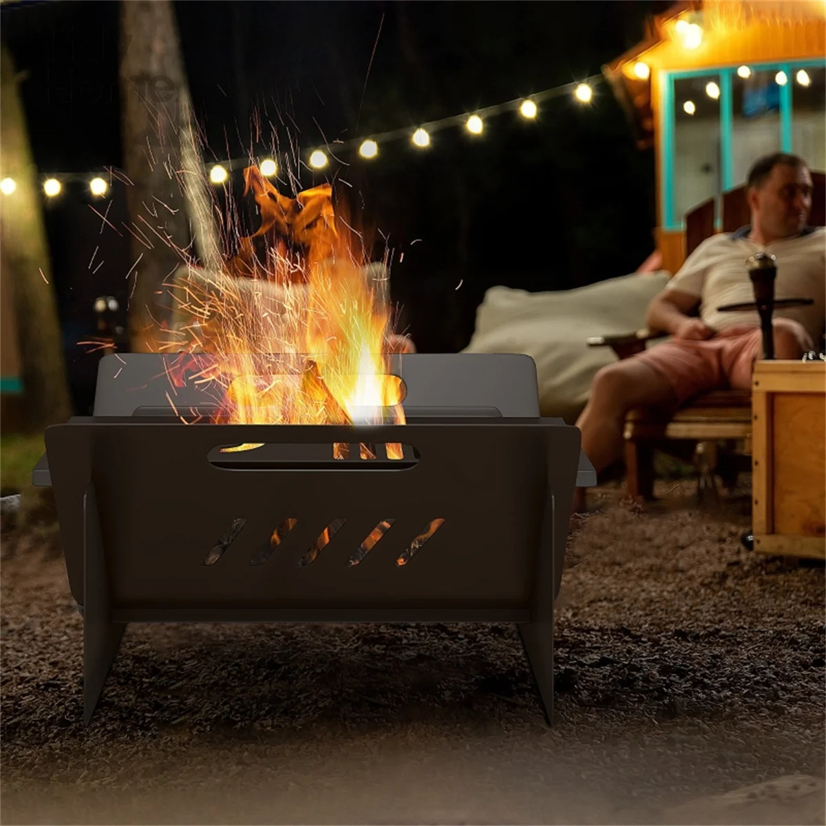 

stainless steel Outdoor Fire Pit,3-in 1 function Fire Pit,Stove,and Coffee Table,with waterproof carrying bags,Easy to assemble