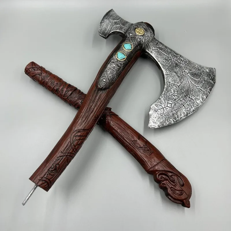 92cm God of War Leviathan Axe Weapon Model PU Material Detachable Kratos Sword Samurai Toy Weapons Anime Game Toy for Kid Gift