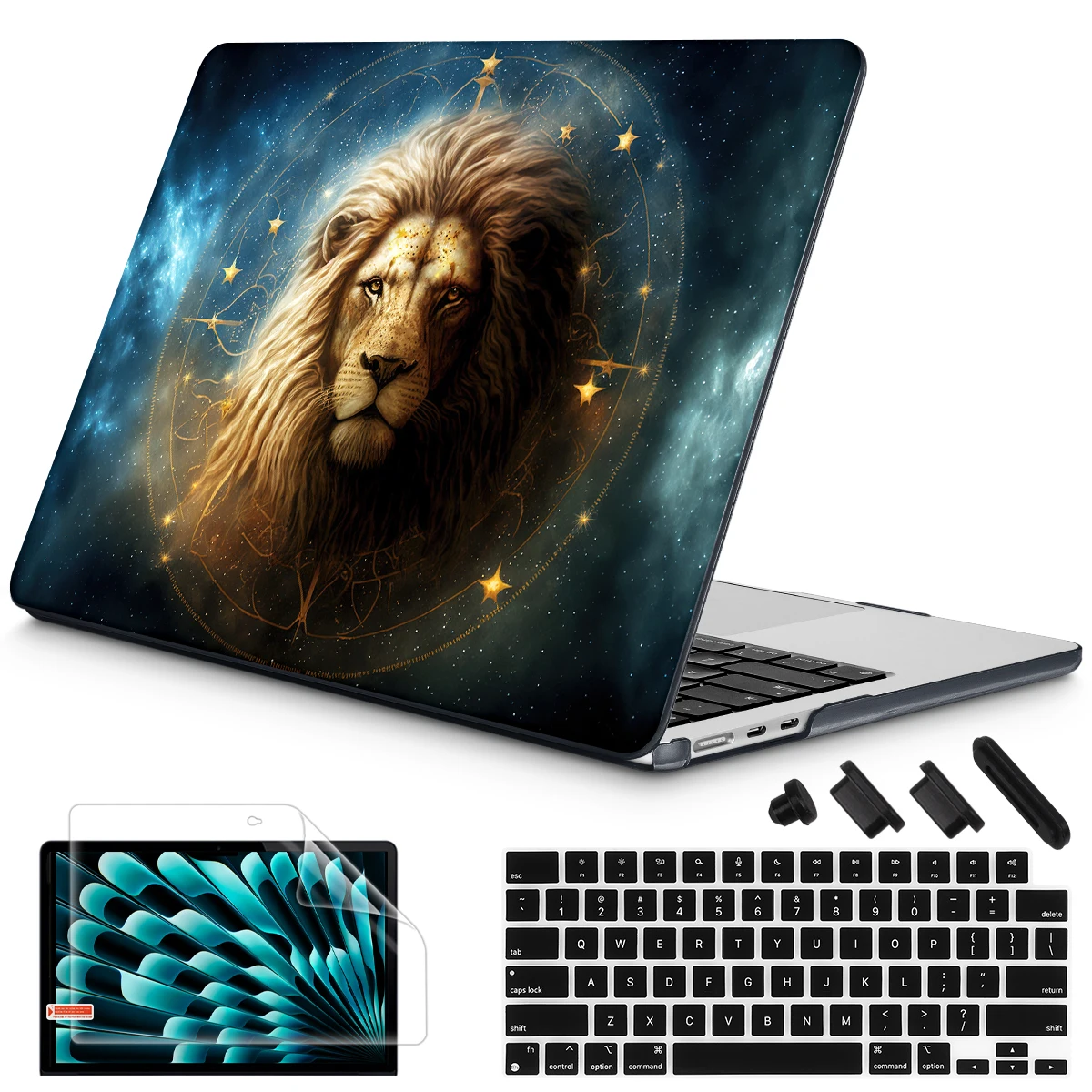 Llion King Hard Shell Case for MacBook M4 M3 Air13 2022 2023 M2 A2681 A2337 M1 Pro Case 14 15 16 A2485 A2780 A2338 A2251 A2779