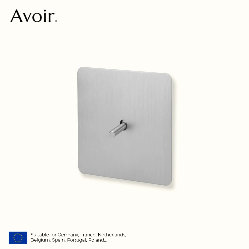 Avoir Matte Silver Vintage Toggle Switch Panel Brass Lever Switches Push Button Home Improvements Light Switches Dimmer Sockets