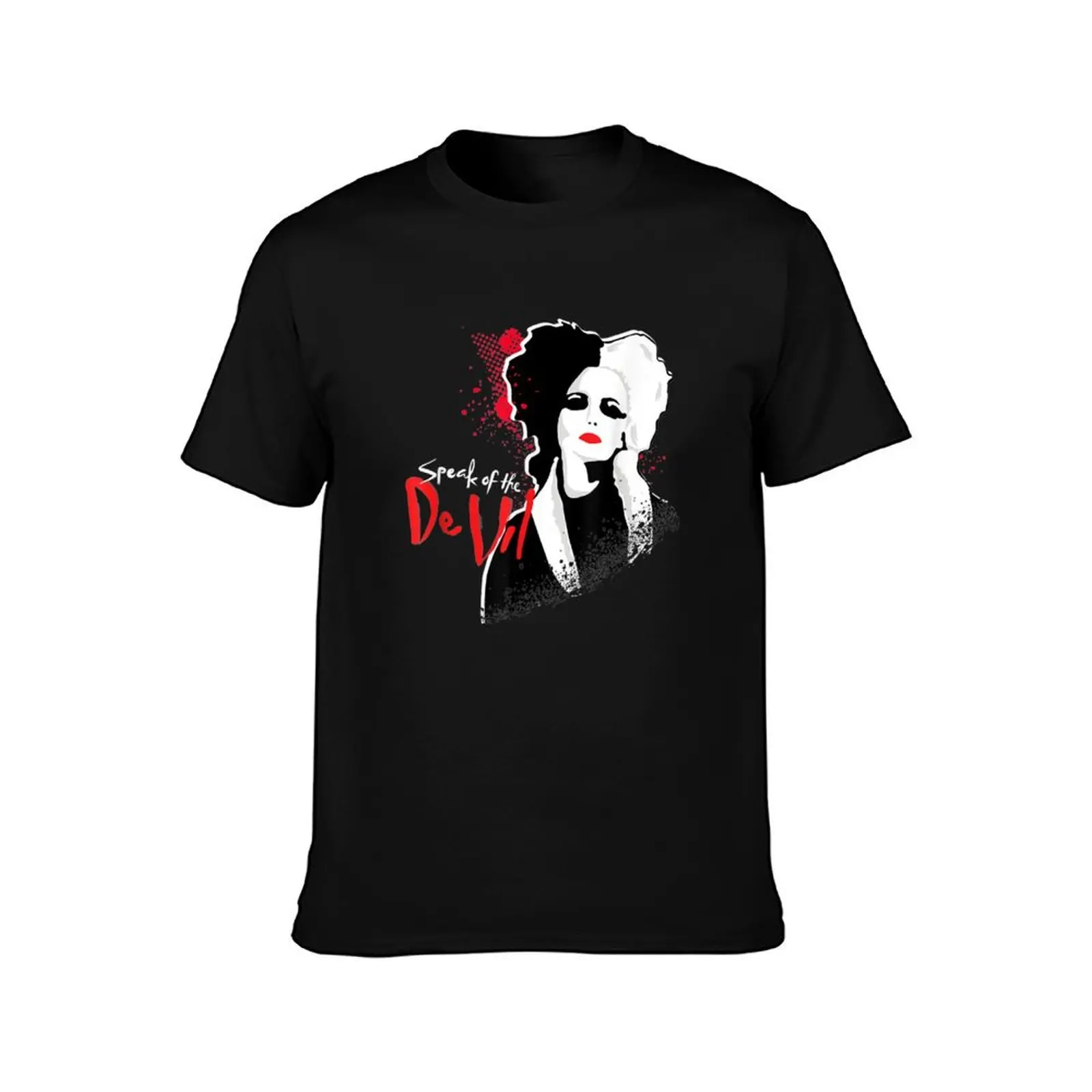 Cruella Speak of the De Vil T-Shirt Trendy Casual Short Sleeve Shirt