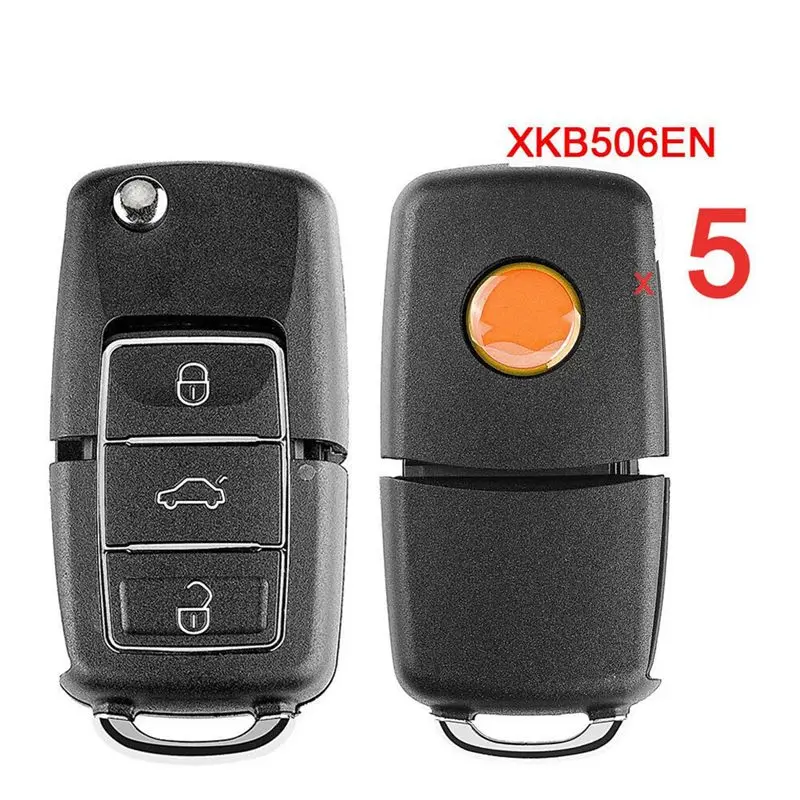 A48P-Xhorse XKB506EN Universal Wire Remote Key Fob 3 Buttons For VW B5 Type For VVDI Key Tool 10Pcs/Lot