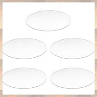 Flash Trend 5X Transparent 3Mm Thick Mirror Acrylic Round Disc Diámetro:100Mm