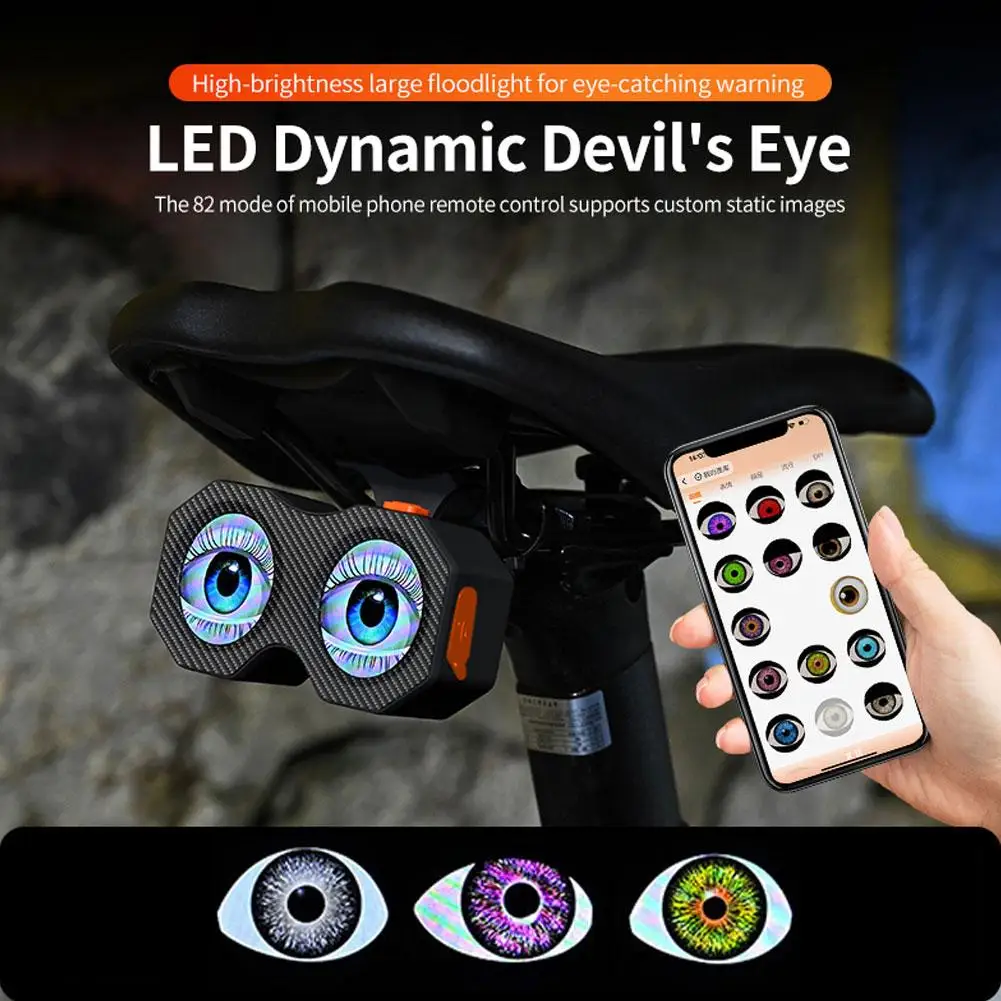 

Мотоциклетный велосипед Devil Eye Light, перезаряжаемый через USB, без проводов, встроенный дизайн, аккумулятор большой емкости для ПОДАРОК, долговечный Cust C4S2
