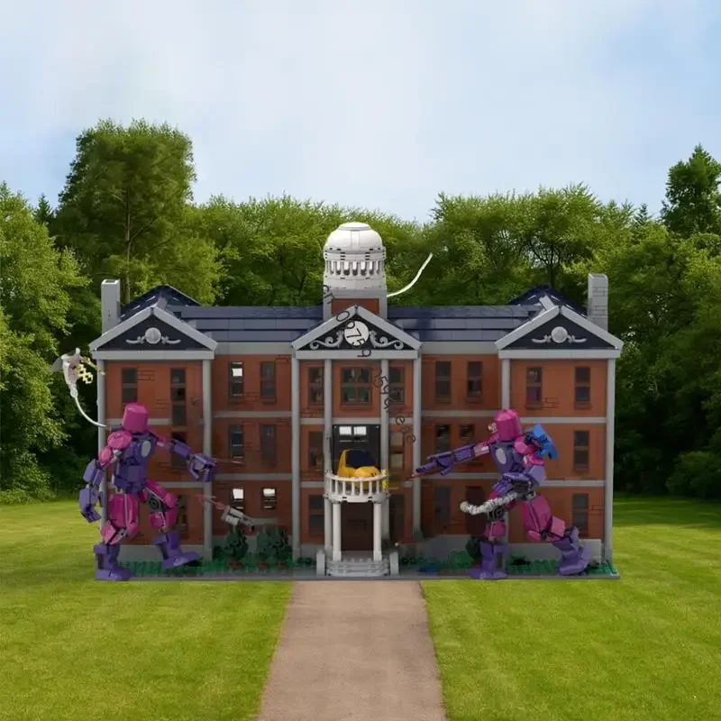 

Новинка, 6756 шт., хит продаж, знаменитый фильм X Hero Moc Mansion, модель с видом на заказ, головоломка «сделай сам», креативные идеи, детская игрушка, подарок на Рождество, день рождения 76294