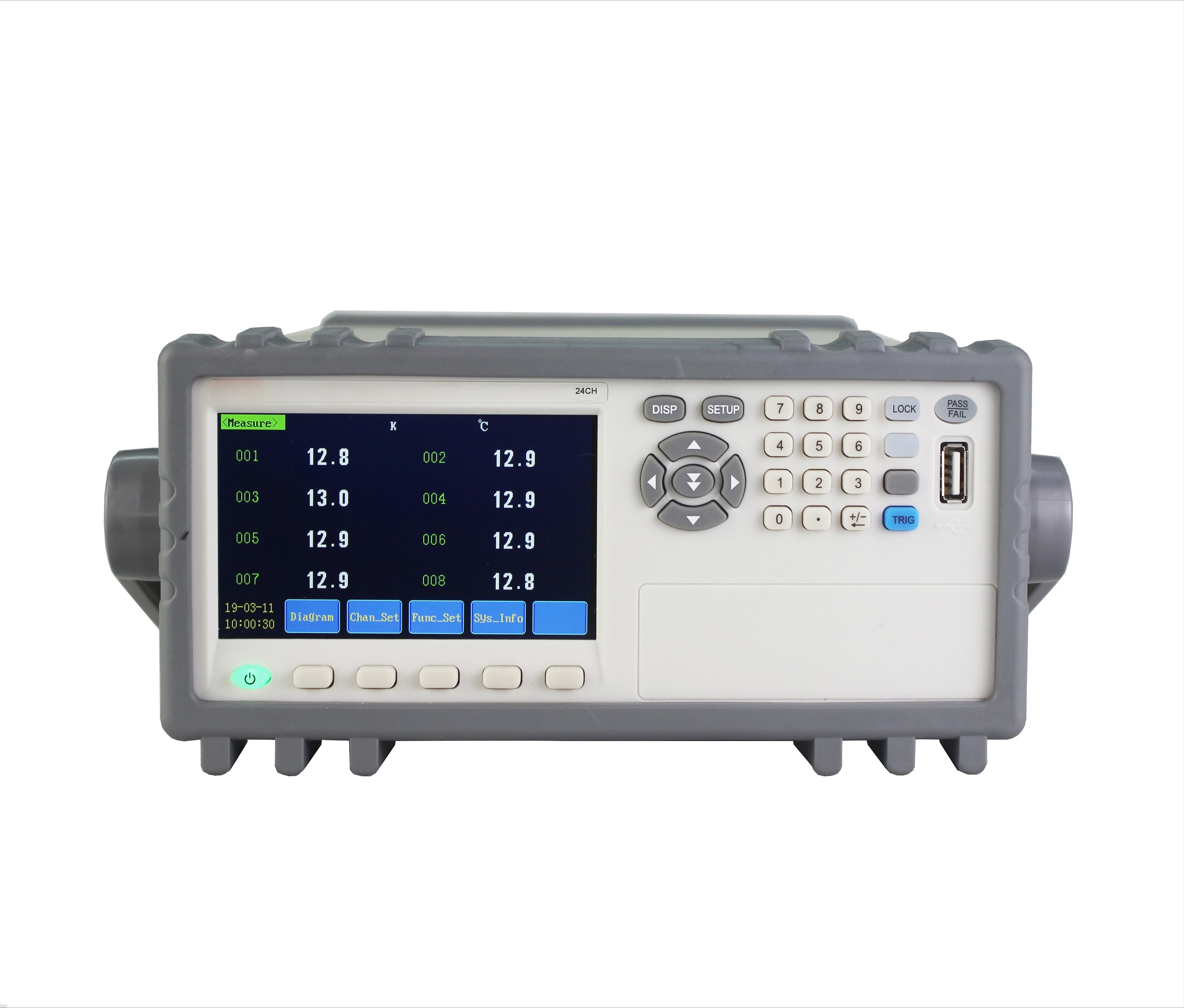 Multi-channel thermometer  temperature data logger thermocouple multi-channel thermometer