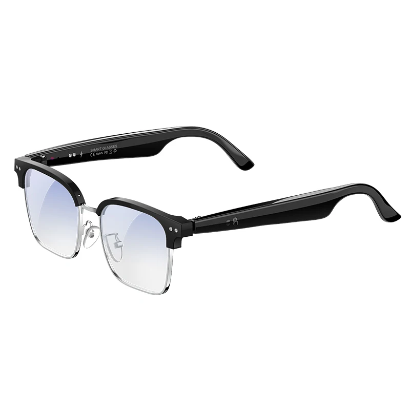 W100D AI Smart Glasses Real Time Translation 164 Languages Bluetooth 6.0 Calling ENC Noise Cancellation Built-in BOX Speaker