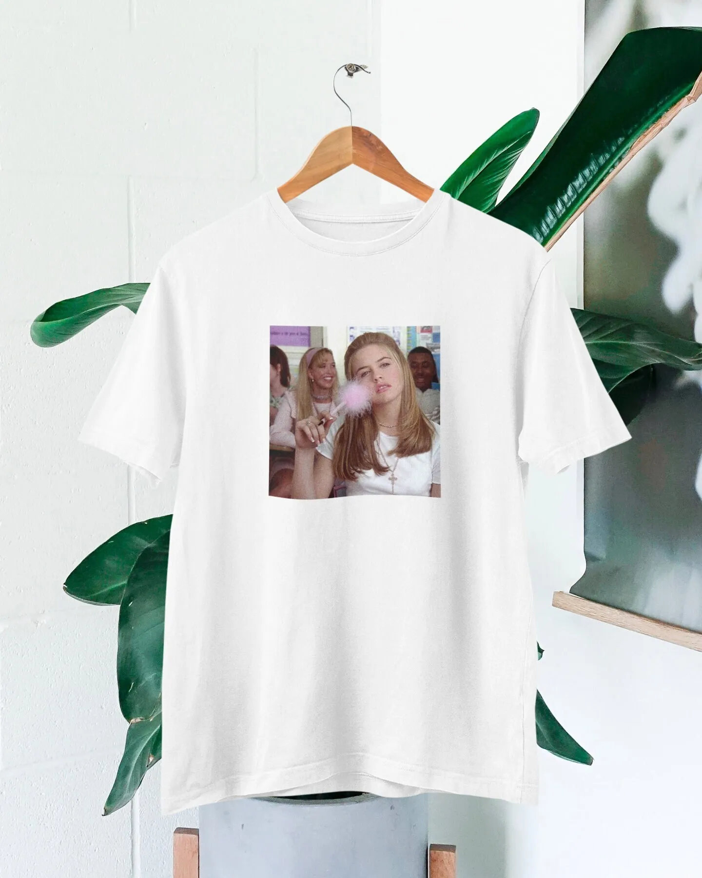 Cher Horowitz Arthetic Photo T-shirt Clueless Movie Fans Photo Top Alicia Silverstone 90s Movies Fans