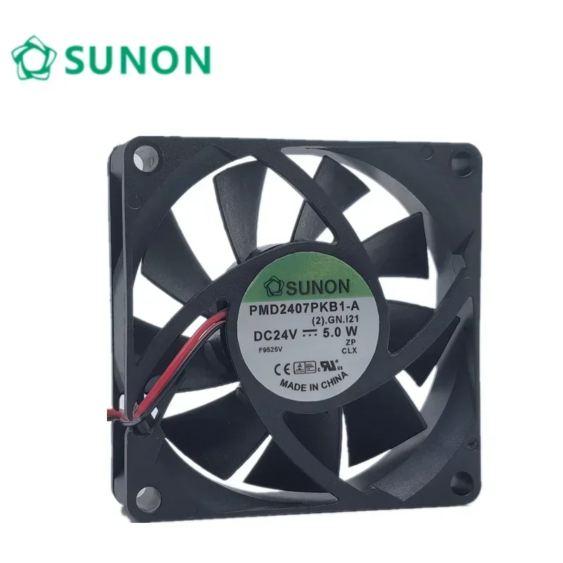 

+NEW 7cm for PMD2407PKB1-A 24V 5.0w 7020 two-wire cooling fan 70*70*20mm