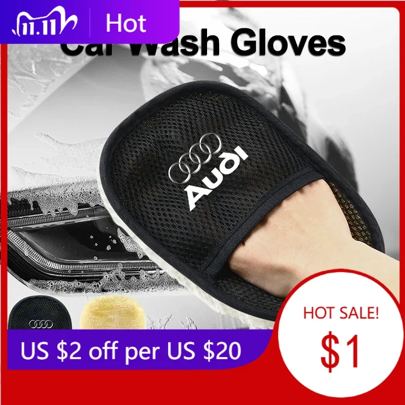 2025 الساخن غسيل السيارات قفاز الصوف لينة البولندية تنظيف فرشاة أدوات لأودي A8 A1 A2 A3 A4 A5 A6 A7 Quattro Q1 Q2 Q3 Q4 Q5 Q6 Q7 Q8 T #3