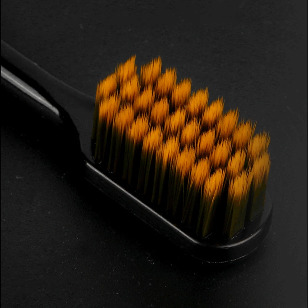 Brosse à dents à poils souples avec poignée en cristal coloré, blanchiment des dents, brosses à dents familiales, soins bucco-dentaires, essentiels