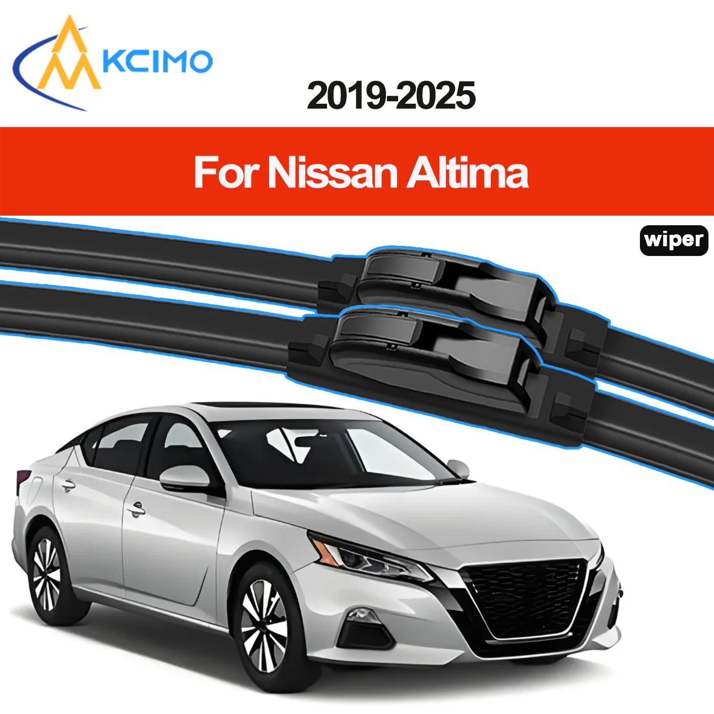 

2PCS New Front Windshield Wiper Blade Suitable for Nissan Altima L34 2019-2025 Front Windshield Auto Wipers Blade Accessories