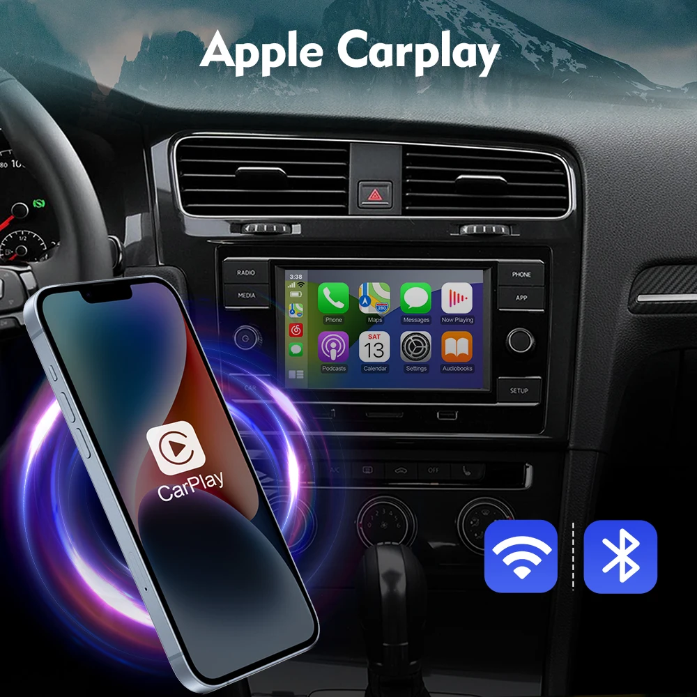 ISUDAR Wireless Carplay For VW/Volkswagen/Golf/Polo/Tiguan/Passat/b8/SEAT/Leon/Skoda/Octavia/Audi MMI MIB System Android Auto