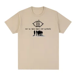 Vintage T-shirt Cotton Men New Tee  Womens Tops 20th century boys Let Us Take Back Our Symbol naoki urasawa new in tops & tees