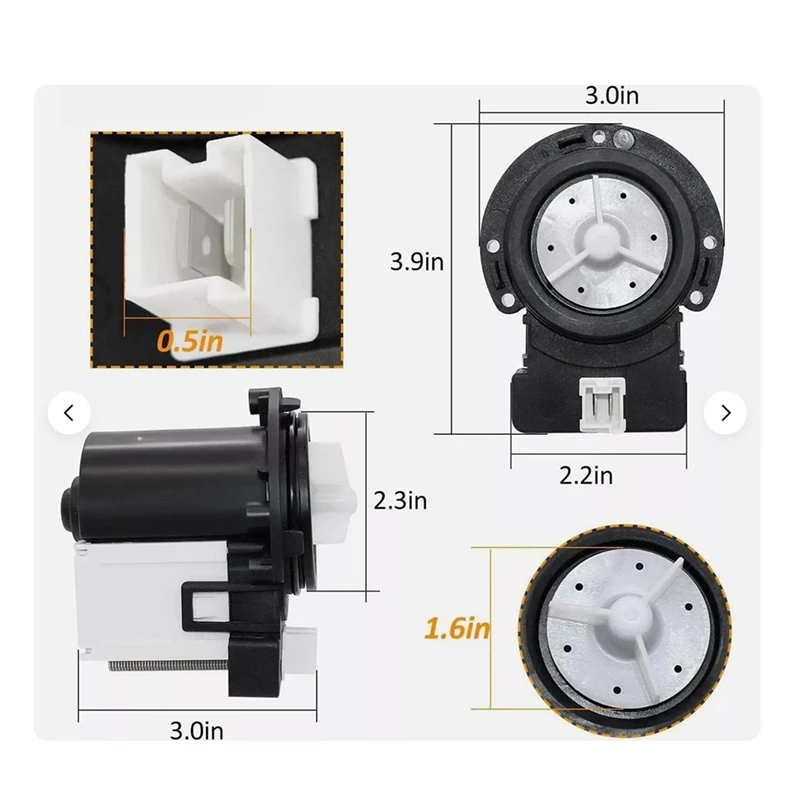ABKP-DC31-00054A Для сливного насоса стиральной машины Samsung Maytag Kenmore PS 4204638 , AP 4202690