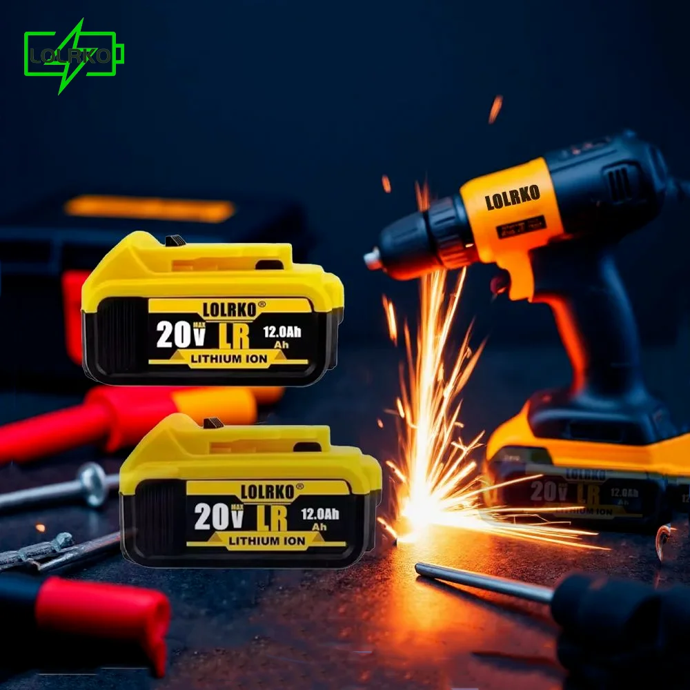 For Dewalt Cordless/Rechargeable DCB120 Lithium ion Batteries 20V 12.0Ah Battery DCB124 DW089LG DCD701F2 Power Tools/Laser Level