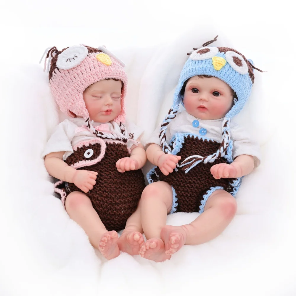 Cloveray 16 بوصة كامل الجسم الصلبة سيليكون واقعية تولد من جديد دمية طفل سوبر لينة سيليكون دمية عالية الجودة اليدوية لعبة طفل هدية #2